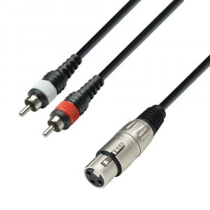Cablu Y adaptor Adam Hall 3 STAR YFCC 0600 XLR tata - 2xRCA