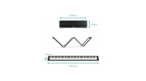 Carry-On Folding Piano – Pian Digital Pliabil 88 Clape, Ultra-Portabil - Img 2