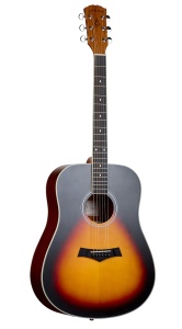 Chitară acustică Arrow Silver D SB Sunburst Dreadnought – ideală pentru începători