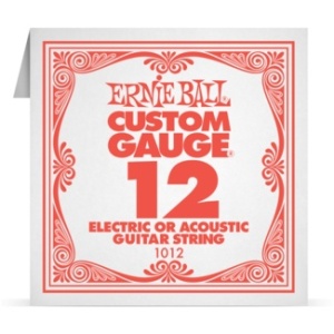 Coarda Mi chitara acustica/electrica Ernie Ball Single Plain Steel 012