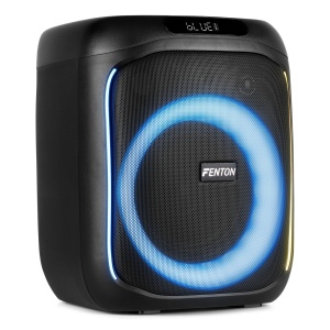 Fenton TRACK160 – Boxă portabilă cu acumulator, LED, 6.5", 30W RMS, Bluetooth/USB/SD