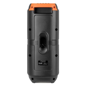 Fenton TRACK210 – Boxă portabilă cu acumulator, LED, 2x4", 100W, Bluetooth/USB/SD - Img 4