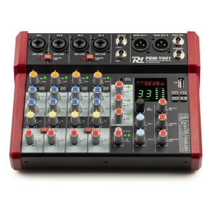 Mixer Power Dynamics PDM-Y601 cu 6 canale, Bluetooth, USB MP3, efecte DSP 24-bit – ideal pentru studio, live și podcast, 172.655 - Img 3