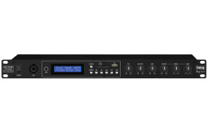 Monacor DMP-130MIXBT - MP3 Player USB/SD/Bluetooth cu Mixer pentru Microfon, Rack 19"