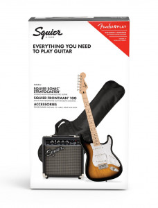 Squier Sonic Stratocaster Pack 2-Color Sunburst - set chitara electrica