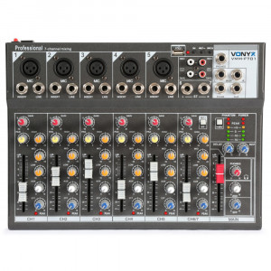 Vonyx Mixer pasiv 7x canale USB Phantom power - Img 3