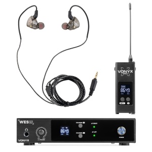 Vonyx WES15 – Sistem wireless In-Ear Monitoring UHF, 16 canale, 863–865 MHz 179.015