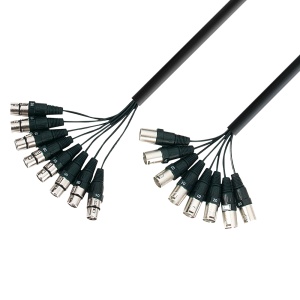 Adam Hall K3L8MF0300 Studio Loom cu conectori XLR numerotați – Seria 3 STAR