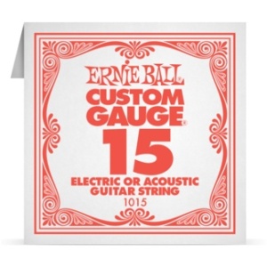 Coarda pentru chitara acustica/electrica Ernie Ball Single Plain Steel 015
