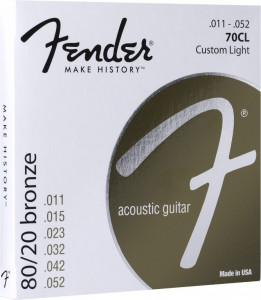 Corzi chitara acustica Fender 70CL 80/20 Bronz 11-52