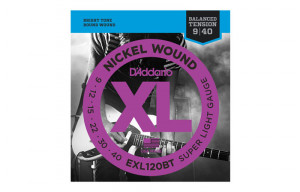 Corzi chitara electrica 9-40 Daddario EXL120BT Balanced Tension