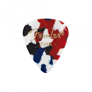 Fender 351 Confetti Pick Thin - Pana chitara