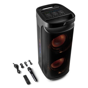 Fenton Pulse 200 – Boxă portabilă 400W cu Bluetooth 5.3, lumini LED sincronizate, baterie reîncărcabilă și microfon wireless 178.570 - Img 9