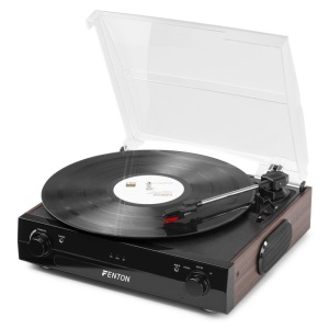 Fenton RP102B – Pick-up cu Bluetooth, carcasă din lemn, difuzoare stereo - Img 1
