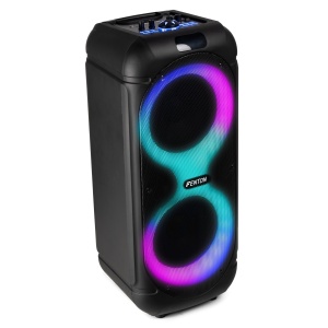 Fenton TRACK510 – Boxă portabilă cu acumulator, LED, 2x8", 160W, Bluetooth/USB/SD - Img 4