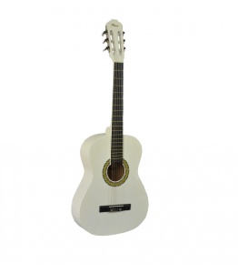 Flame CG 821 WH – Chitară clasică 3/4 pentru începători, lemn de tei, finisaj alb 407726