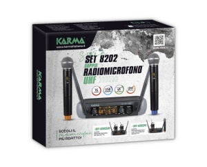 Karma SET 8202 – Sistem dual de microfoane wireless de mână UHF - Img 3