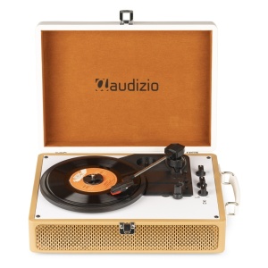 Pick-up Audizio RP119 102.058 record player, Bluetooth, piele PU, bronz maron