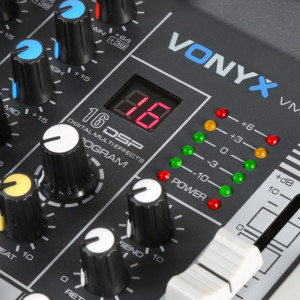 Vonyx VMM-K602 mixer analog pasiv 6 x canale Bluetooth USB DSP - Img 3