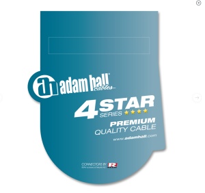 Adam Hall K4BVV0150 cablu audio balansat jack 6.3 mm stereo la jack 6.3mm stereo 1.5m - Img 2