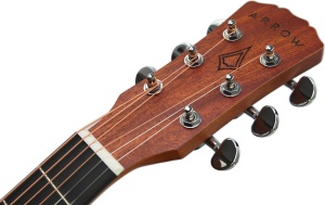 Arrow Roadbuddy Mahogany– Chitară acustică compactă Travel din mahon, sunet cald și design elegant - Img 5