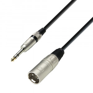 Cablu microfon Adam Hall K3BMV0300 jack 6.3mm stereo - xlr tata 3m