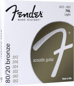 Corzi chitara acustica Fender 70L 80/20 Bronz 12-52