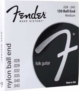 Corzi chitara clasica Fender 130 Clar / Argint Nylon Classic