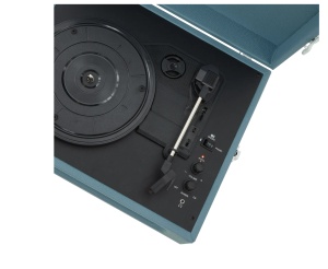 Crosley Voyager CR8017B-WB4 – Pick-up portabil cu Bluetooth bidirecțional, Whased Blue - Img 3