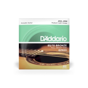 D'Addario EZ920 85/15 Bronze – Corzi chitara acustica Balansul Perfect între Ton și Longevitate