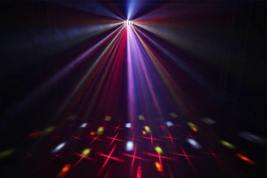 Efect Magic2 Derby LED-uri RGBWPWW cu laser RG si stroboscop DMX - Img 2