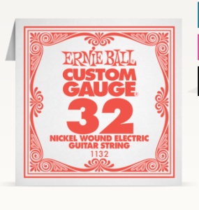 Ernie Ball 1132, .032, Coarda individuala pentru chitara electrica Nickel Wound
