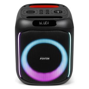 Fenton TRACK160 – Boxă portabilă cu acumulator, LED, 6.5", 30W RMS, Bluetooth/USB/SD - Img 5
