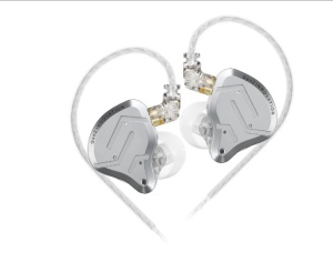KZ Acoustics ZSN PRO 2 White – Căști profesionale in-ear cu driver dinamic super-linear și balanced armature, cablu C-pin