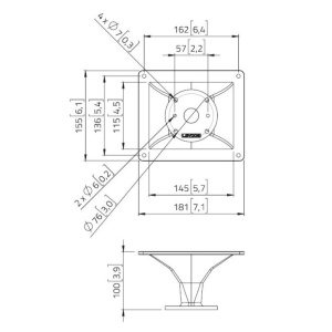 Lavoce HD1004 - Pâlnie pentru driver 1", dispersie 90° x 60°, aluminiu - Img 2