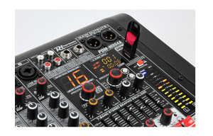 Power Dynamics PDM-M804A – Mixer activ cu amplificare 2x200W RMS, Bluetooth și USB - Img 3