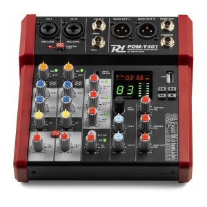 Power Dynamics PDM-Y401 Mixer pasiv cu 4 canale, Bluetooth/USB - Img 2