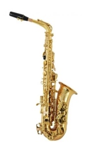 Saxofon alto Parrot 6430L – alamă, finisaj lac auriu, cu accesorii incluse