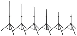 Set de 2 stative de boxe Vonyx LS01K 180.550, 100-175cm, geantă de transport inclusă