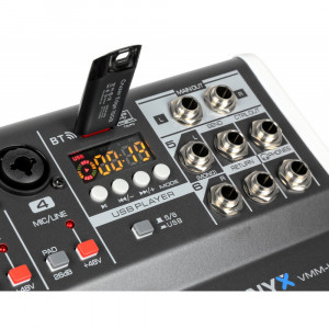 Vonyx VMM-K602 mixer analog pasiv 6 x canale Bluetooth USB DSP - Img 4