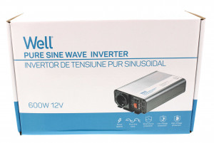 Well PSUP-INV/PSW-12V600W-WL invertor de tensiune 12V -> 230V, 600W - Img 3