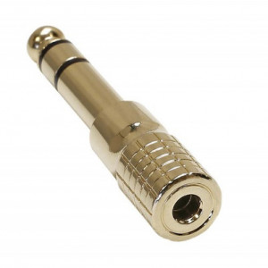Adaptor Adam Hall 4 STAR A MF3 JM3 GOLD jack 3.5mm stereo la jack 6.3mm stereo