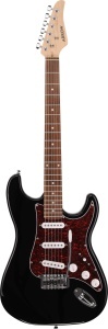 Arrow Tonecaster ST 111 Abyss Black Rosewood/T-shell - Chitara Electrica SSS Stratocaster