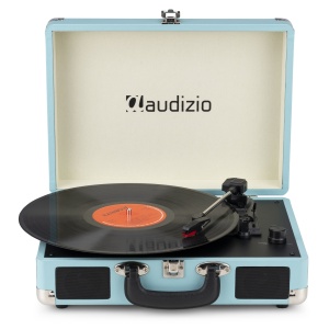 Audizio RP116BL – Pick-up portabil cu Bluetooth, USB și difuzoare integrate, albastru 102.070