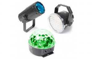 BeamZ Set lumini - Moon, Stroboscop si Star