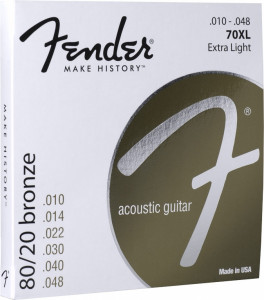 Corzi chitara acustica Fender 70XL 80/20 Bronz 10-48