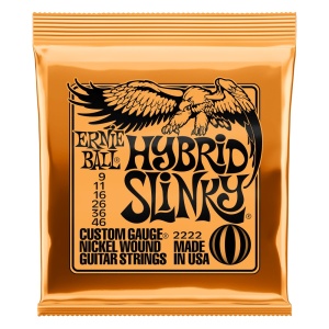 Corzi chitara electrica Ernie Ball 2222 Hybrid Slinky 09-46