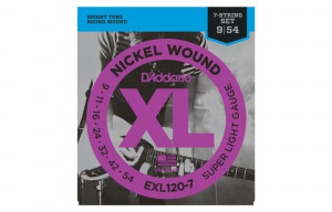 Daddario EXL120-7 Nickel Wound Super Light