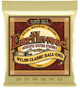 Ernie Ball 2069 Earthwood Corzi de nylon - corzi chitara clasica