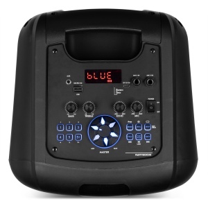 Fenton TRACK510 – Boxă portabilă cu acumulator, LED, 2x8", 160W, Bluetooth/USB/SD - Img 8